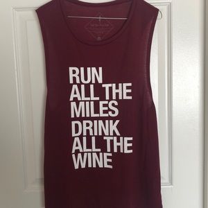 Sarah Marie Run all the miles tank